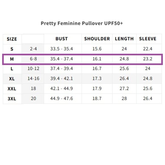 Acegolfs Pretty Feminine Pullover UPF50+, Medium - Picture 6 of 7